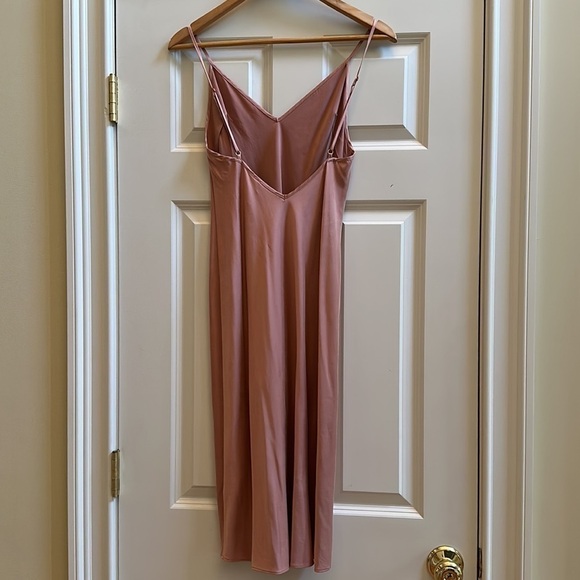 L’academie The Silk Slip Dress Nude Small - Picture 4 of 7